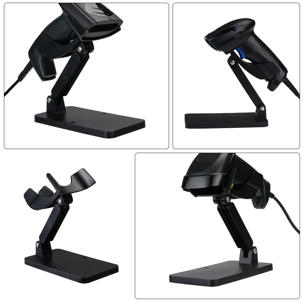 Barcode Scanner Holder ABS Portable Stand for Desk Commercial Use Handheld Scanner Rack Qr Barcode Holder