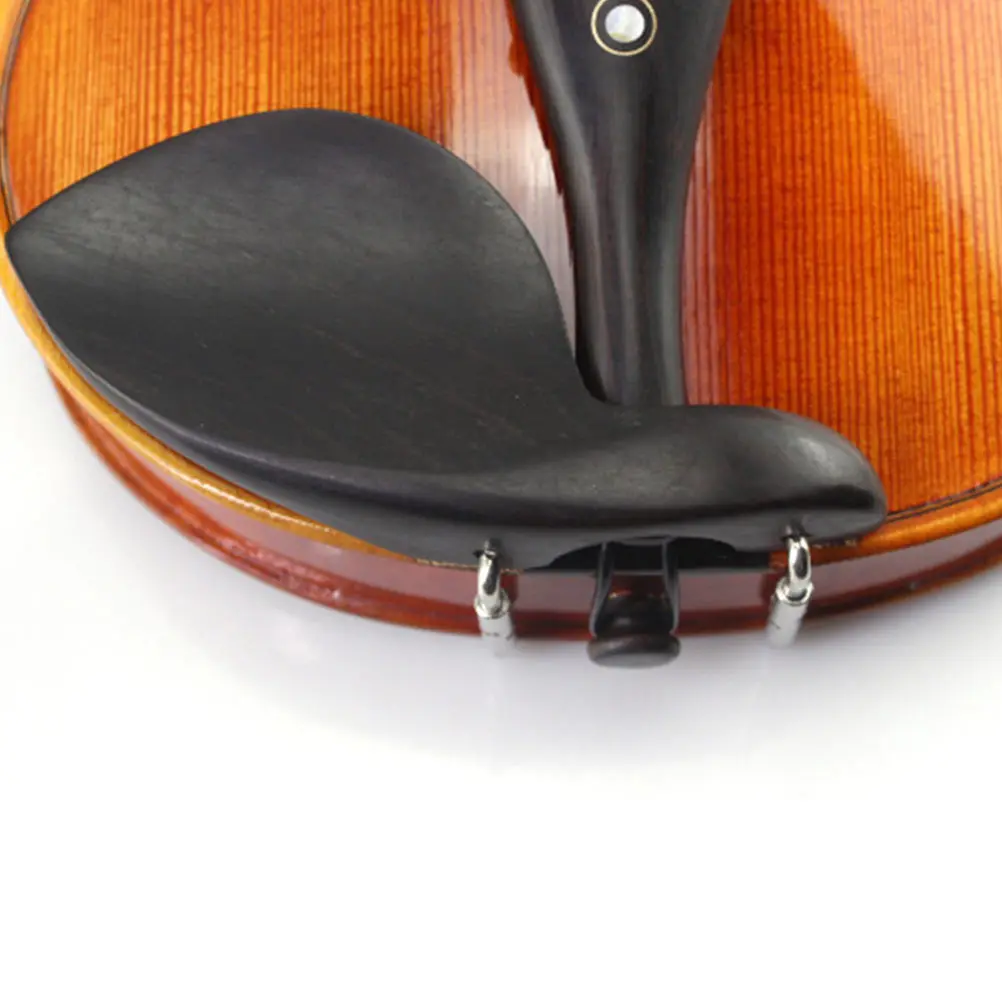 

Violin Chin Rest Braces Accessory Replacement Adjustable Supplies Ebony Play Holder Chinrest for Parts