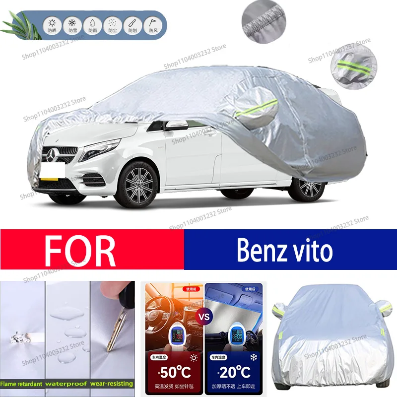 

For Mercedes Benz vito Car clothing sun protection snow prevention antifreeze car protective cover auto cover