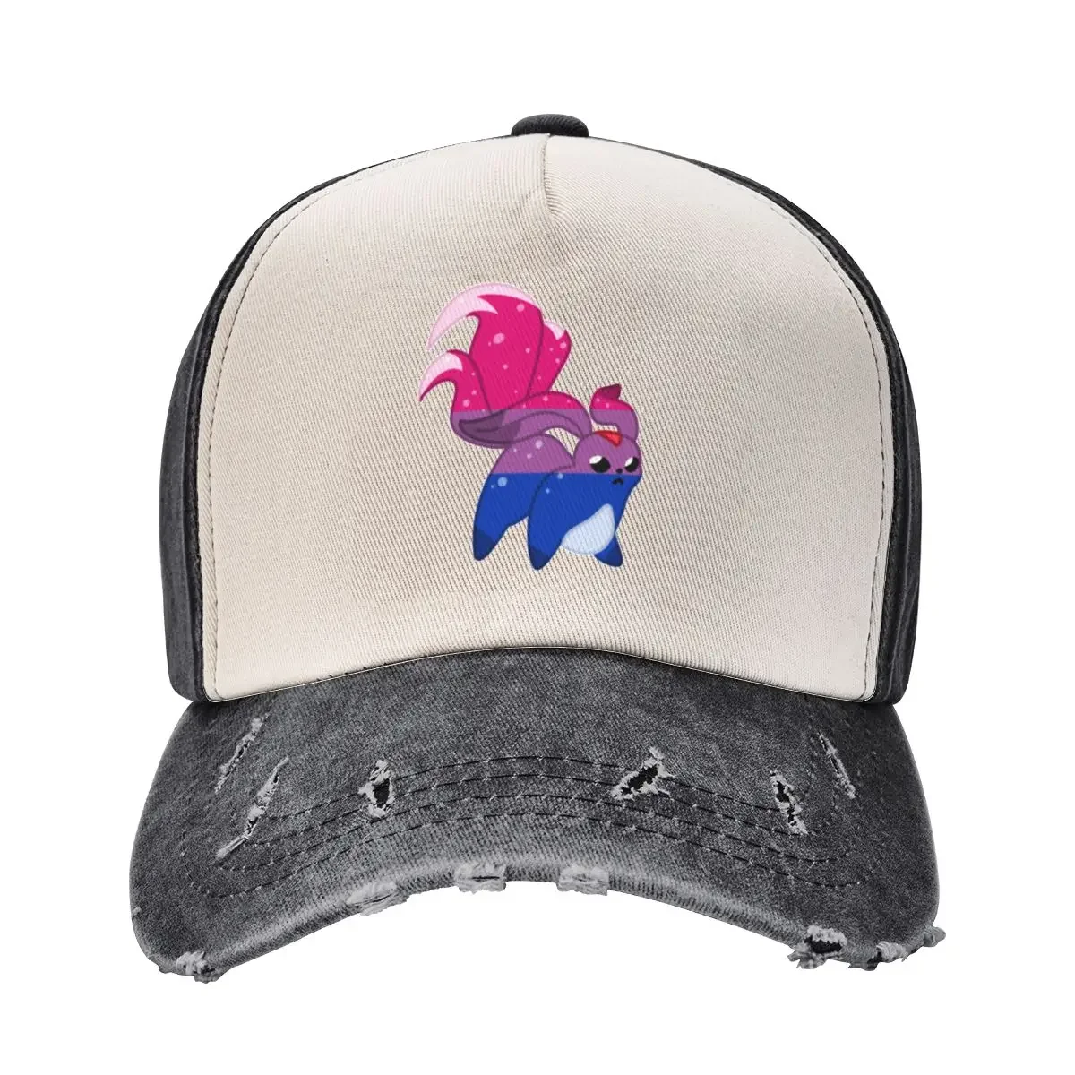 FFXIV Carbuncle - Bisexual Pride Version Baseball Cap Beach hard hat hiking hat Girl'S Hats Men's