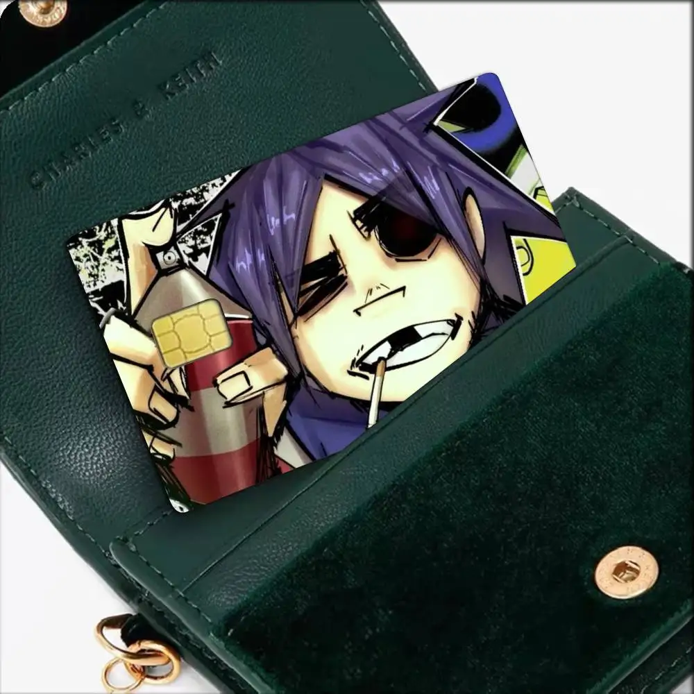 Virtual Music Band Gorillaz Waterproof Film Skin Cover Credit Card Stickers Debit Front Bank Bus Pass