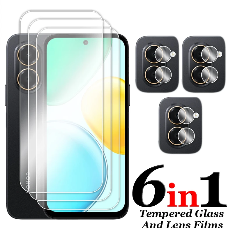 

For Honor X7e 4G Glass For Honor X7e Tempered Glass 6.61 inch Transparent HD Screen Protector For Honor X7e Lens Film