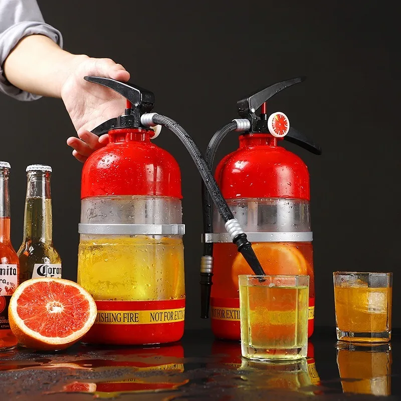 1pcs Acrylic Beer Tool Hand Press Fire Extinguisher Design, Mini Beverage Dispenser for Home/Bar Use Portable Drink Accessories