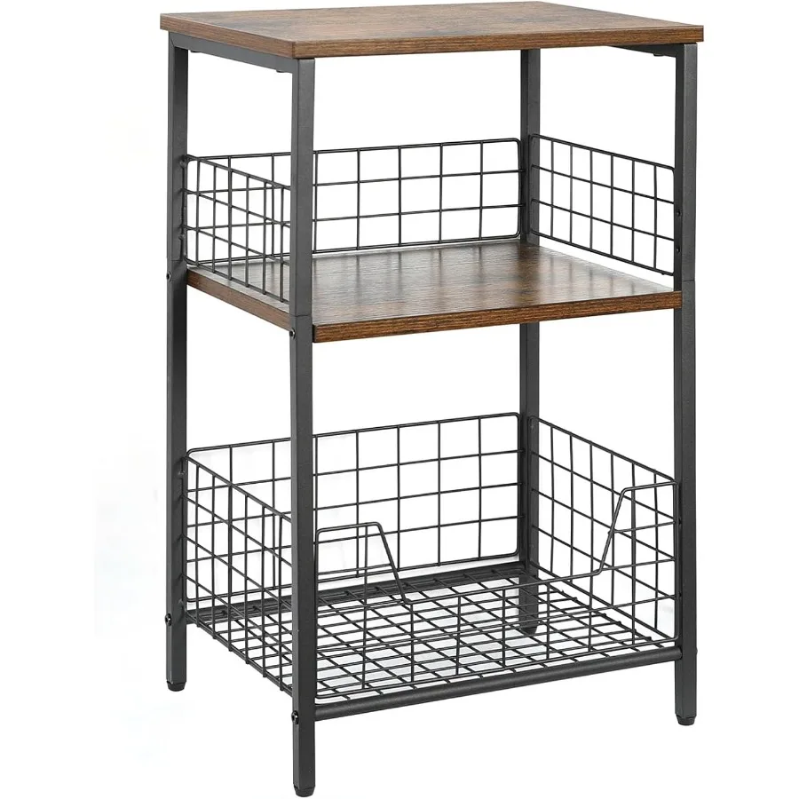 

Side Table Small End Table Rrd Player Stand with Storage Vinyl Rrd Storage Night Stand for Living Room Bedroom Office Patent Pe