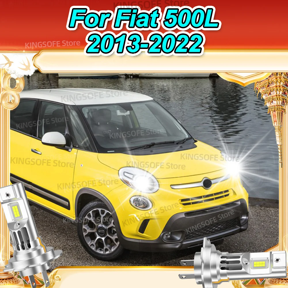 

Upgraded LED Headlight Bulbs Canbus 6000K 50000LM With Fan For Fiat 500L 2013 2014 2015 2016 2017 2018 2019 2020 2021 2022