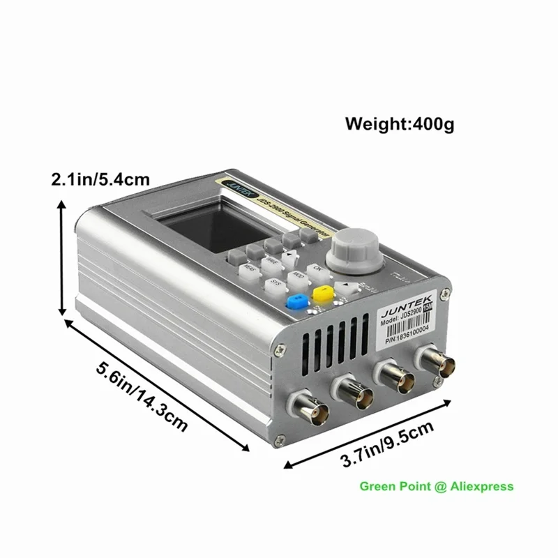 JDS2900 30MHZ JUNTEK generador de señal pequeño Control Digital doble canal DDS función medidor de frecuencia contador de forma de onda arbitraria