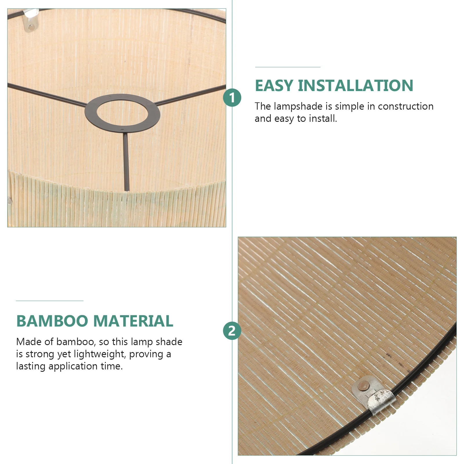 

Bamboo Lamp Shade Watercolor Print For Floor Table Pendant Lights Rustic Modern Lighting Decor Replacement