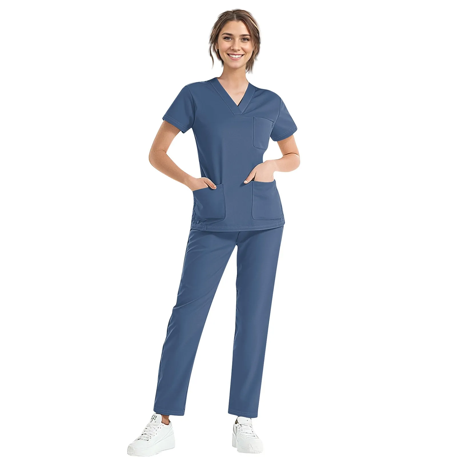 High Quality Hot Sale Hospital Uniform Wholesale Tops And Pants Medical Women Nursing Scrubs Uniforms Sets