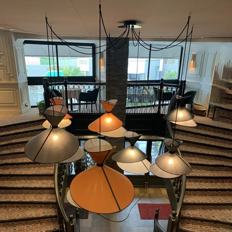 

Подвесной светильник Nordic Grand Kimono в стиле минимализм, дизайн в японском стиле, тканевый подвесной светильник ручной работы, бар, домашний декор, прикроватная люстра