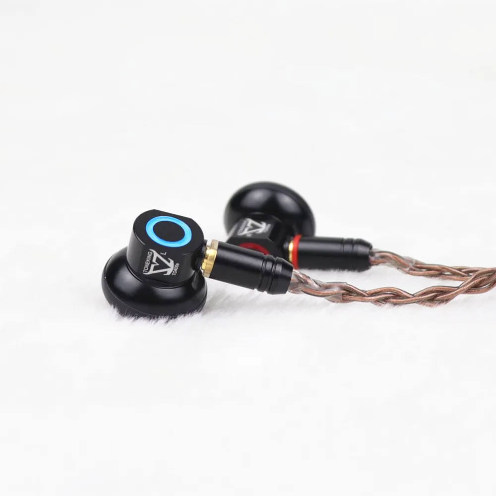 TONEKING TO400s 400Ohm High Sensitivity Graphene Diaphragm Flat Hifi Music Monitor DJ Studio Stereo Metal Earphone TO600\TO150