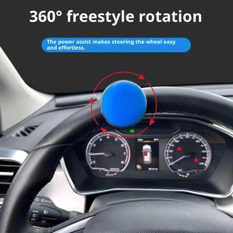 Universal Anti - Slip Steering Wheel Grip Featuring 360° Rotation For Enhanced Handling