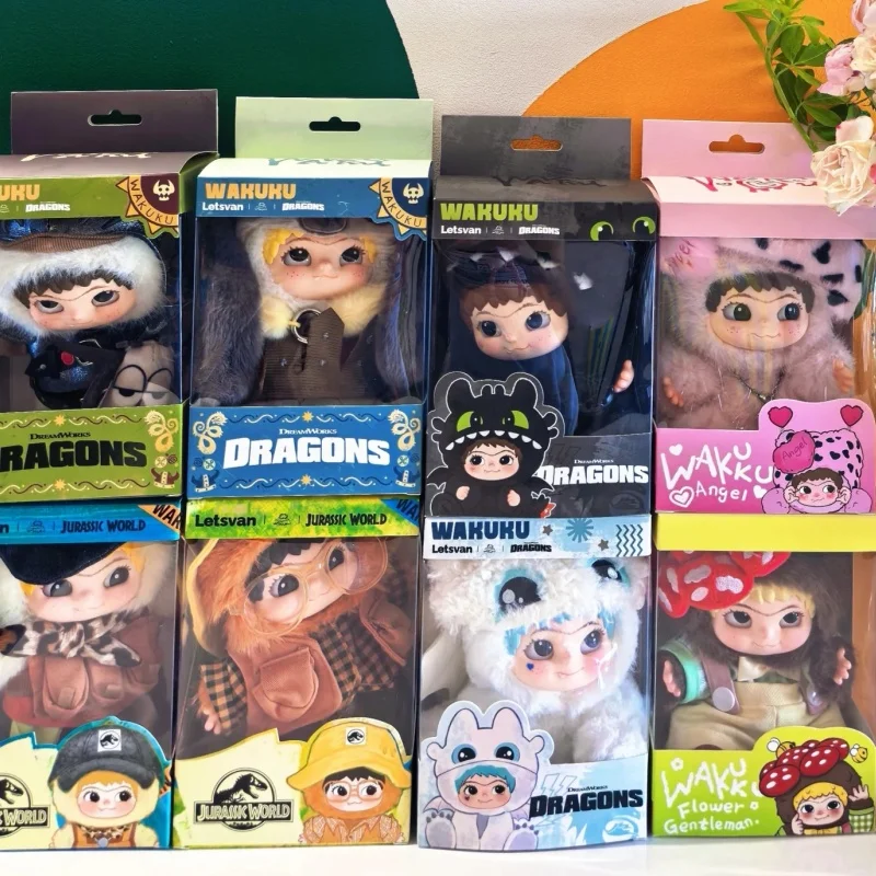 

Подлинная совместная слепая коробка Wakuku, плюшевые куклы, подвесная карта, милые пластиковые куклы на подкладке, плюшевые игрушки, украшения, отправить другу, подарок, игрушка