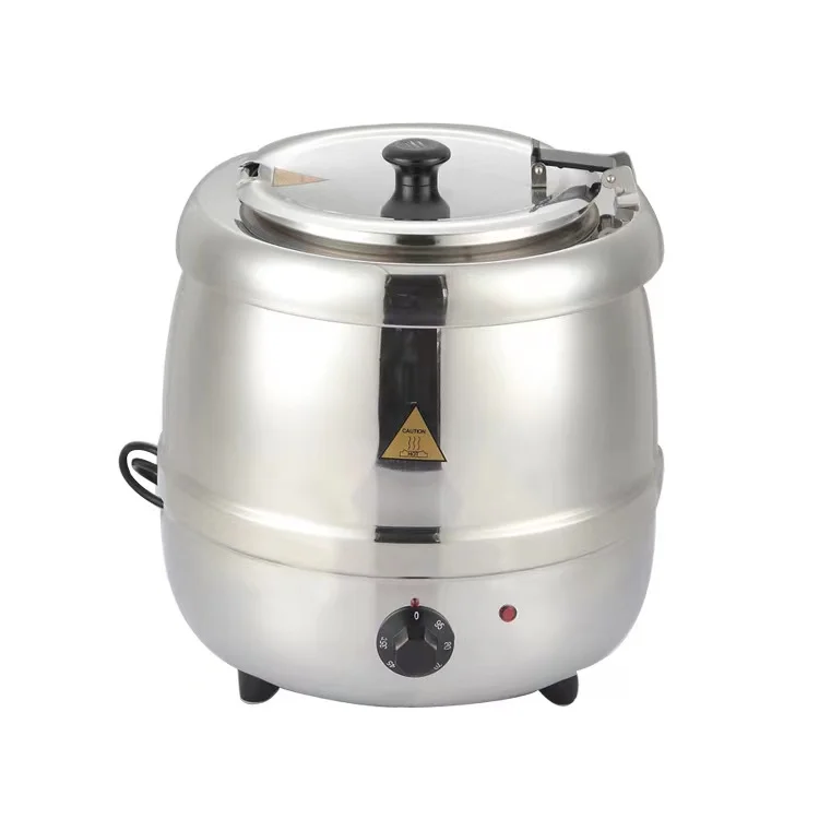 Electric Soup Pot Catering Hot Pot Soup Warm Station Black Silver Color 10L 13L Soup Hot Pot