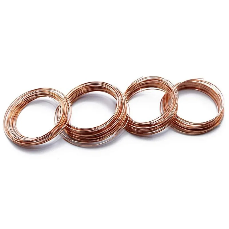 5/10M Pure Copper Wire T2 Copper Coil Conductive Copper Wire, Superfine Copper Wire, Line Bare 0.1 0.15 0.2 0.3 0.4 0.5 1.0~3mm