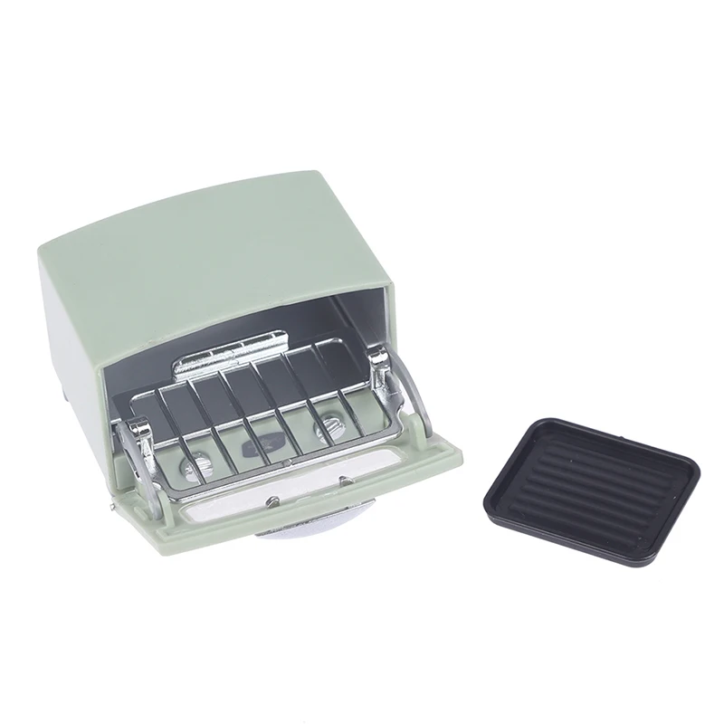 Simulação de casa de bonecas 1/12, modelo de forno de uma/dupla camada, mini acessórios de cozinha, decoração de móveis para casa de bonecas