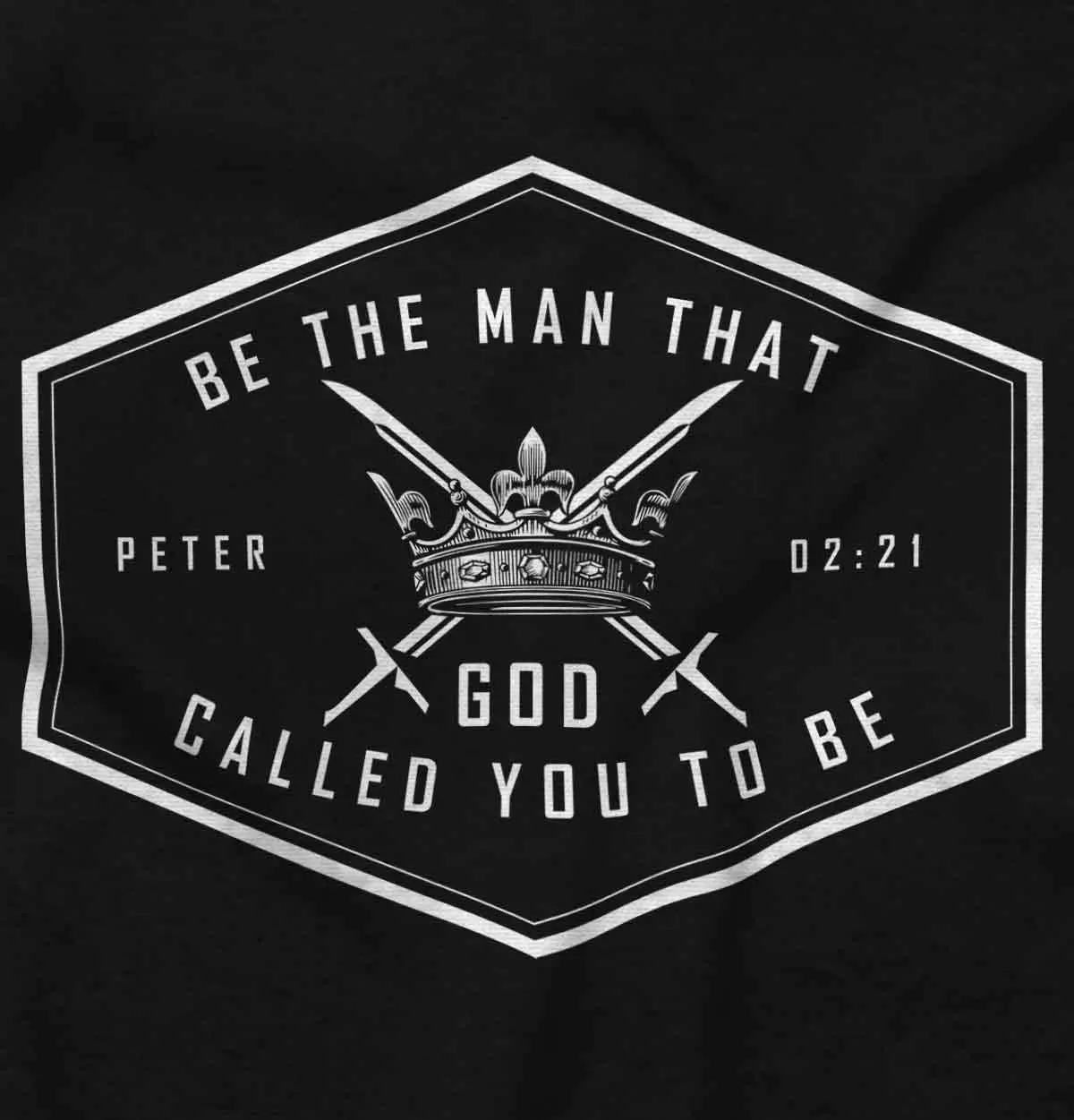 Brisco Brands Be The Man God Called You to Be Mens Graphic T Shirt Tees