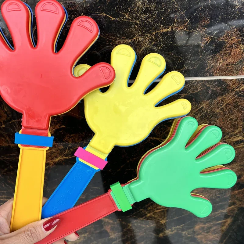 3pcs Color Random Fashion Colorful Hand Clapper Props Children Palm Clap Cheering Birthday Gift Party Favors Clapping Toys