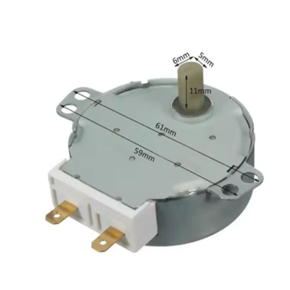 AC 220V-240V 50Hz CW/CCW Microwave Turntable Turn Table Synchronous Motor TYJ50-8A7 D Shaft 4 RPM