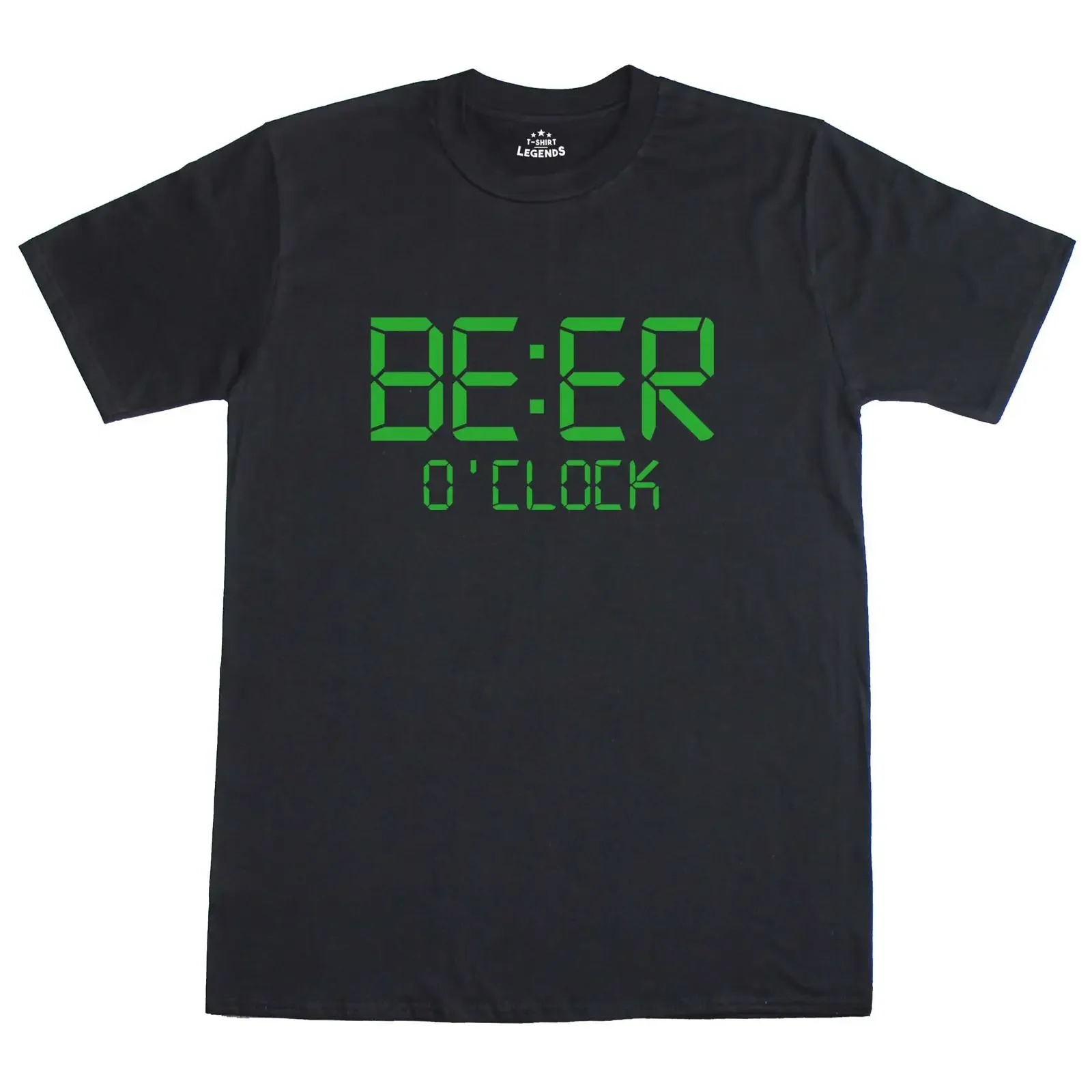 Funny T Shirt Beer O amp 39 Clock Regular Fit 100 Cotton vintage Washed Top For Everyday Wear Stylish graphic Soft Versatile