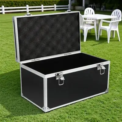 Durable Aluminum Toolbox for Tools Parts Storage Multifunction Portable Hard Case for Home Workshop and Outdoor Use