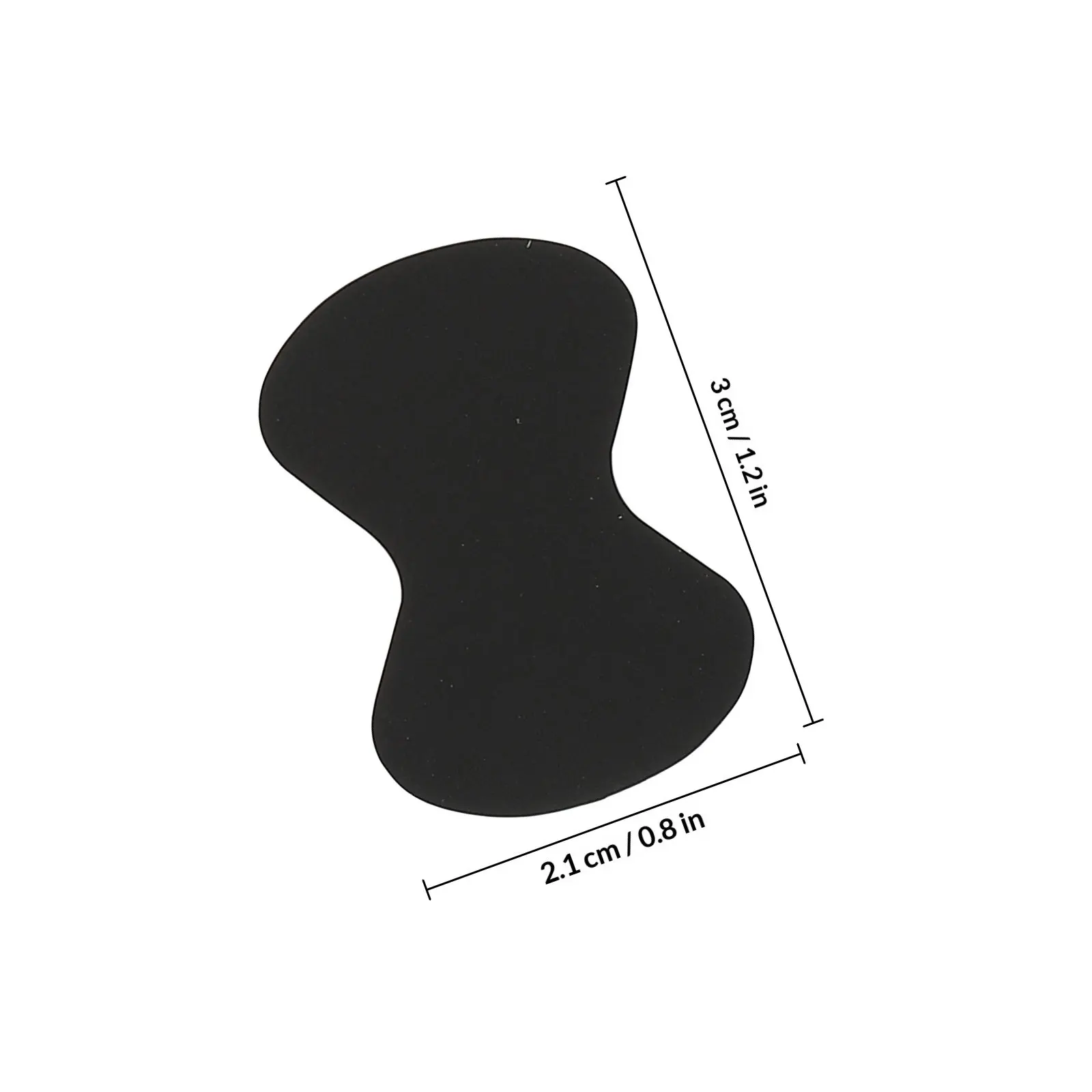 20Pcs Small Guitar Pick Grips Eva Anti-Slip Adhesive Pads Easy to Apply Carry Store Ideal for Guitar Bass Players Supplies