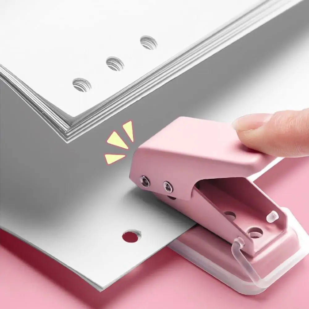 

Supplies Single Ring Handcrafts Student Stationary Mini Single Hole Punch Hole Puncher Paper Puncher School Office Supplies