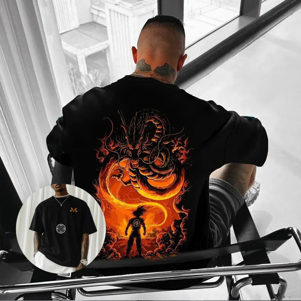 

2026 Summer Y2k Anime Dragon Ball Goku Graphic T Shirt Men Streetwear Oversize Women Short Sleeve Tee Casual Top Men's Clothing