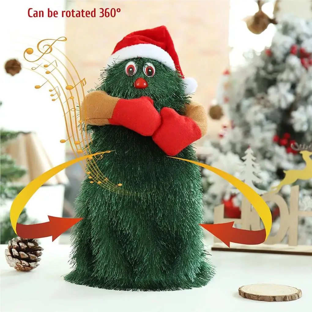 

Electric Christmas Tree Dancing Toy Interesting Battery-powered Xmas Table Decoration Festival Ornament Children Christmas Gift