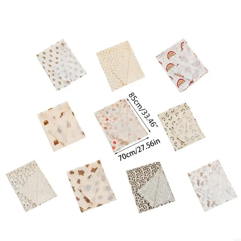 E06F tragbares Baumwoll -Muslin -Wickel für Neugeborene & Säuglinge Base Base Dusche Geschenk Geschenk
