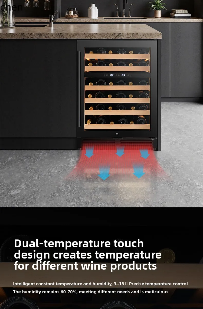 ZML conversion intelligent constant temperature embedded household  temperature area wine cabinet constant temperature cabinet