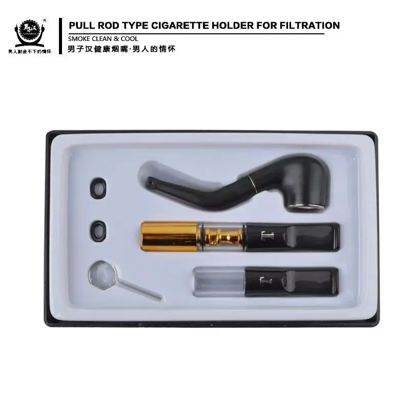 2024 New Upgraded Reusable Cigarette Filter Portable Tar Reducer into Pocket, Healthier Smoking, Eco-Friendly Holder with Case