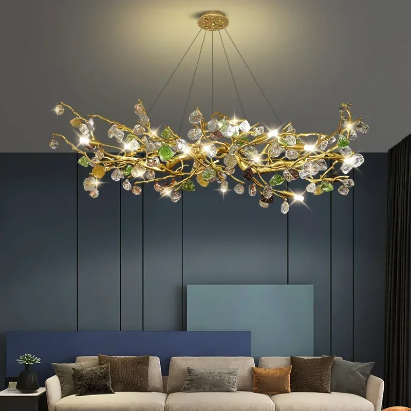 

Nordic home decor dining room Pendant crystal lamp lights indoor lighting Ceiling hanging light chandelier lamps for living