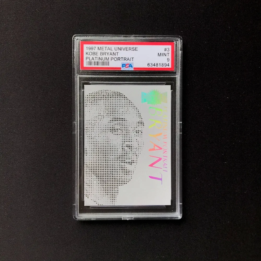 Fan Made DIY 1997 Metal Universe Jordan Kobe Platinum Portrait Replica Design Collectible Basketball Cards Sports Card Hobby