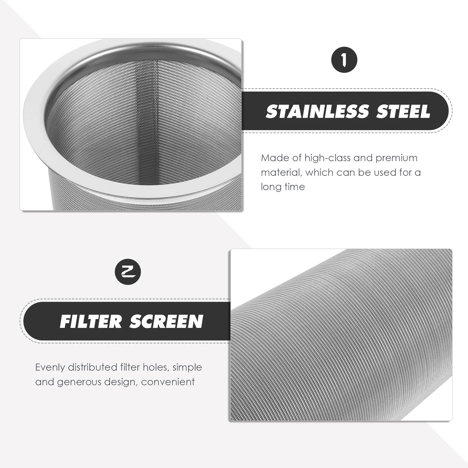 Roestvrijstalen koffiefilter 8x15cm Fijnmazig Cold Brew Zeef Thee-ei Mason Jar Accessoire Vruchtensapmaker