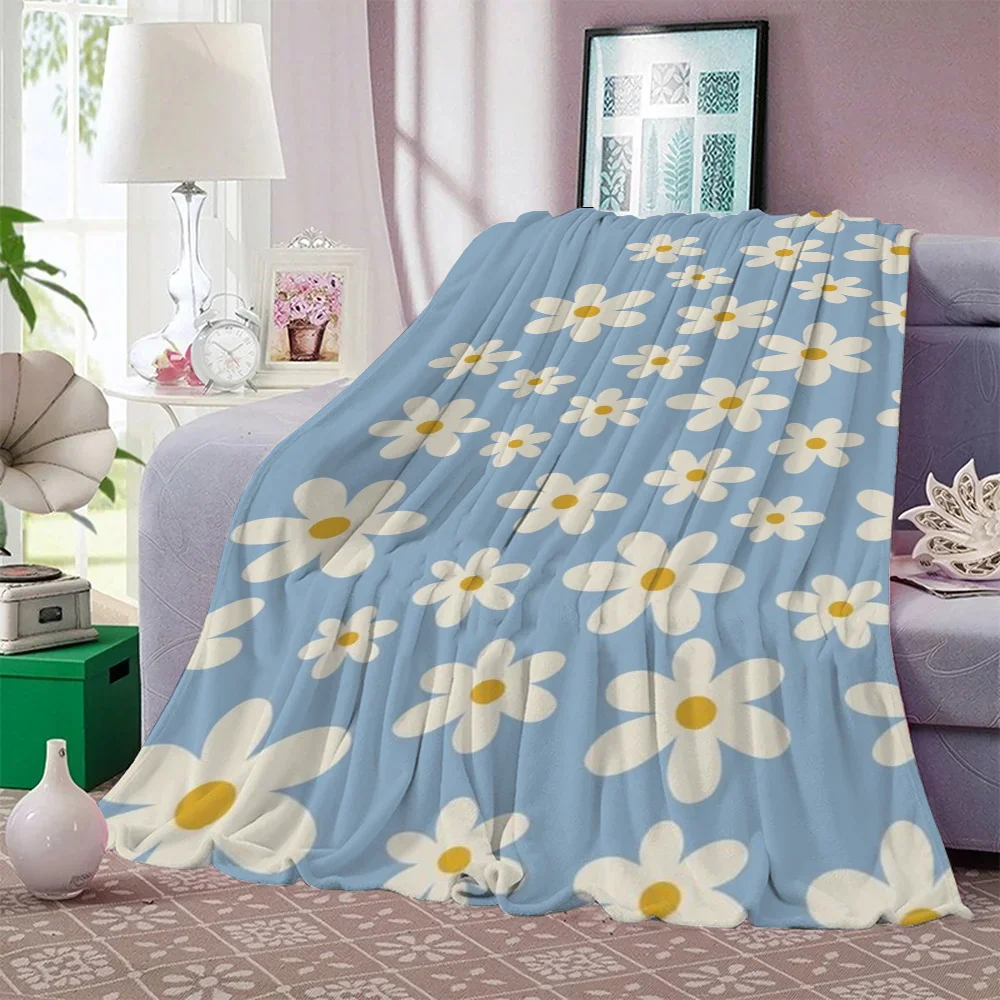 Designer Throw Blanket Fluffy Cute Flowers Throws Blankets for Sofa Luxury Blankets and Throws Blanket Oversized 200x300 Knee &