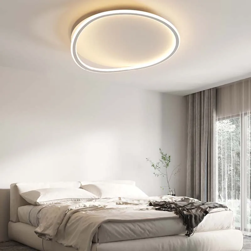 Minimally decorated small apartment living room ceiling light creative design trendy bedroom study essential ceiling light