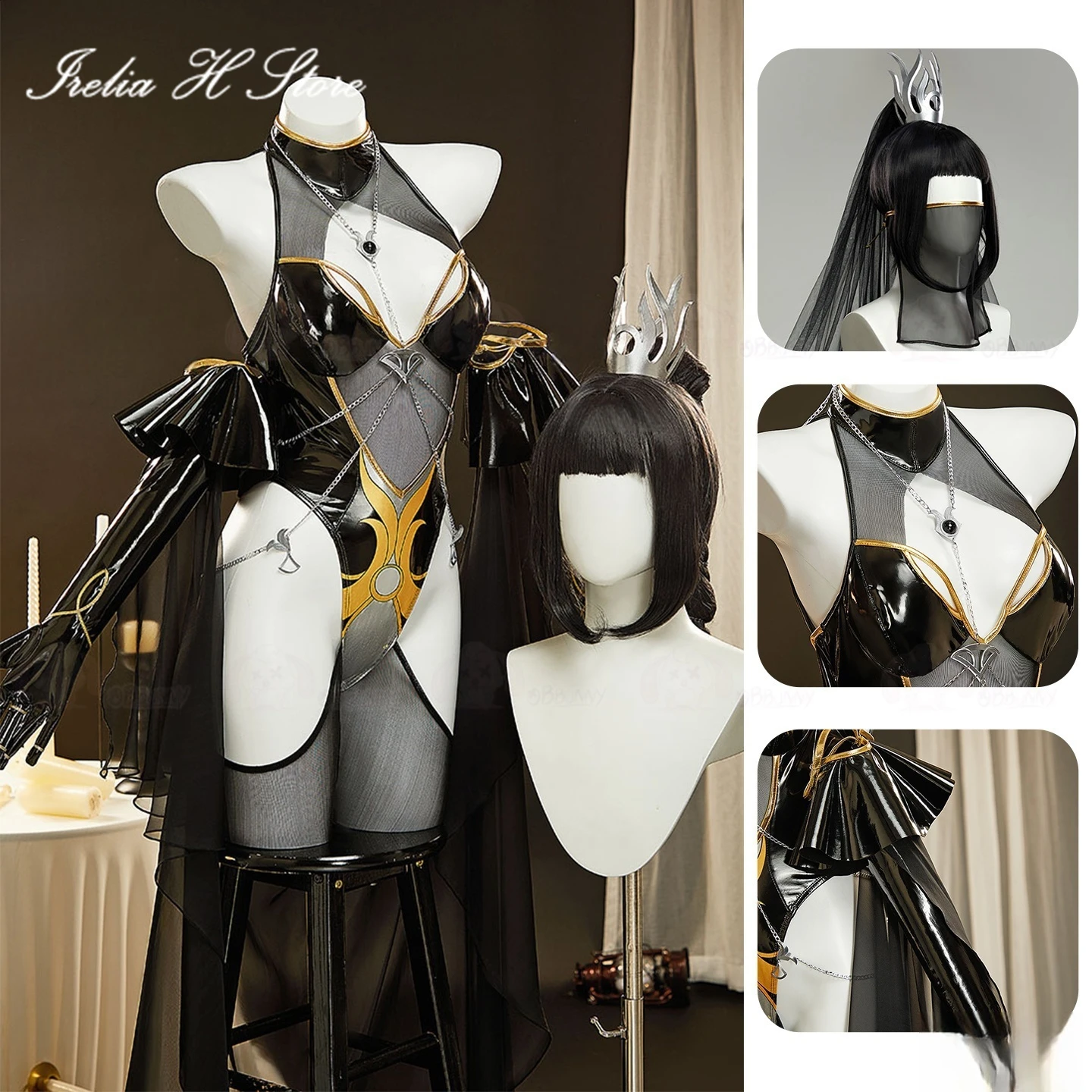 

Irelia H Store Anime Baldur's Gate 3 shadowheart Cosplay Costume shadowheart Jumpsuit Sexy lingeries Private Photo Shoot