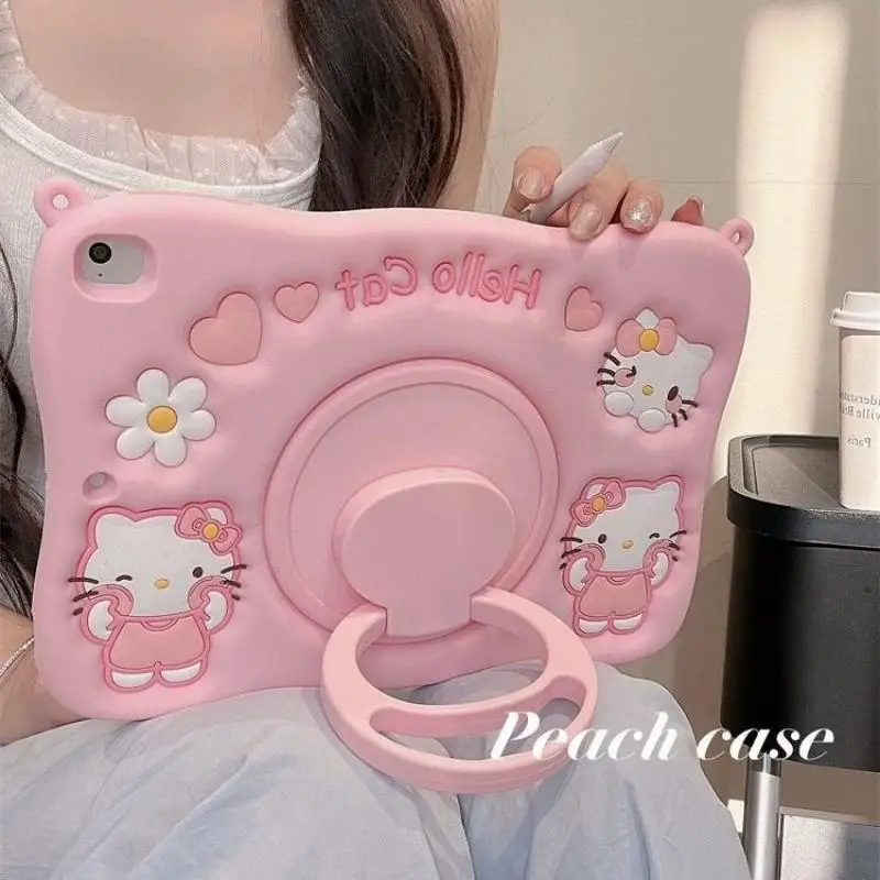 

Чехол для Ipad Cartoon Girly Kt Cat с поворотной подставкой Ipad Pro11 Apple Air4/5 Ipad Mini6 Ipad/ipad Air Flat Защитный чехол 10,9/11 дюймов