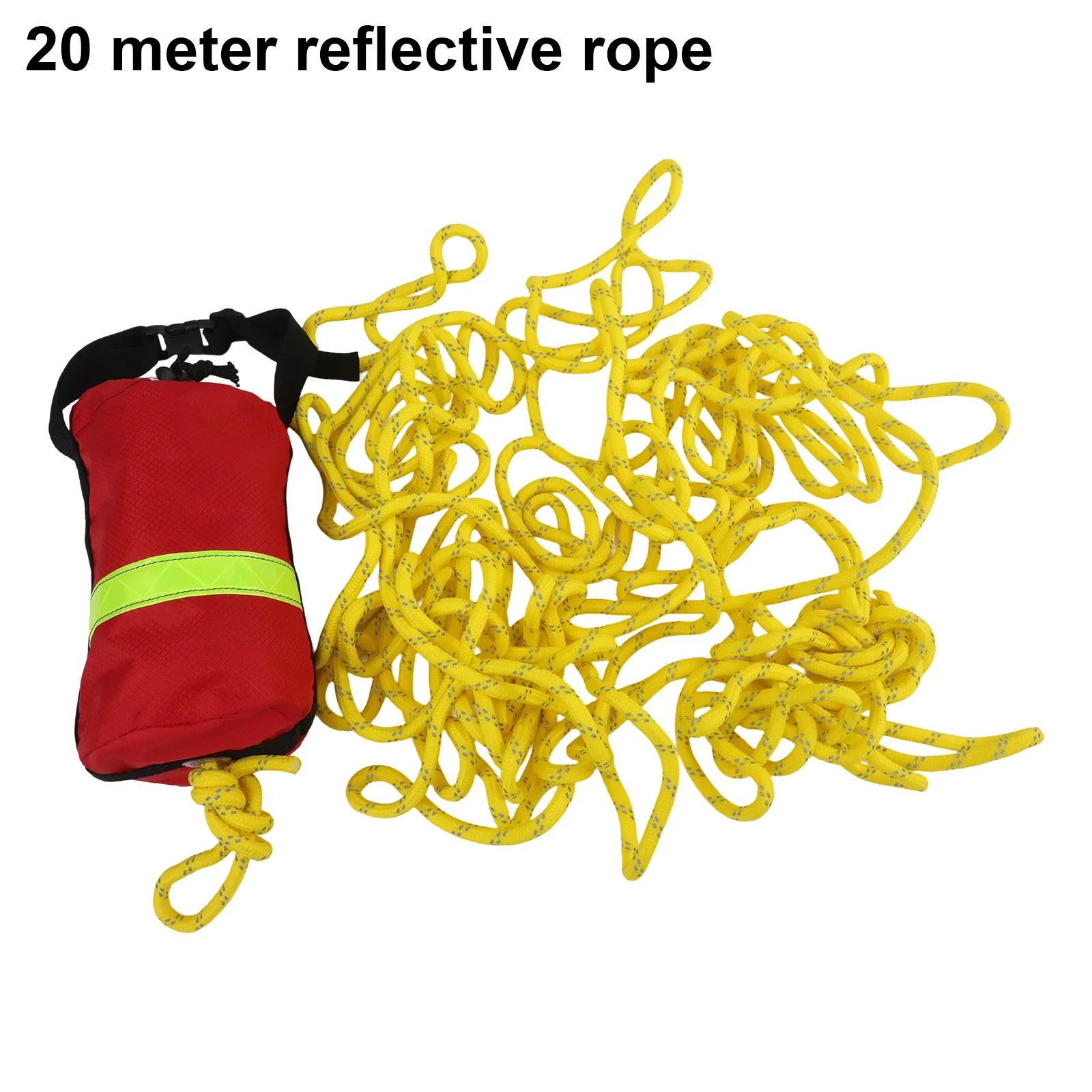 65ft Boat Floating Rescue Throw Bag Kit With Reflective Rope Line Bag Lightweight For Rescue Kayaking
