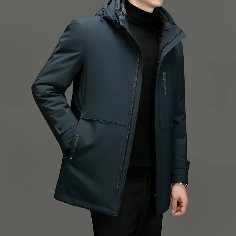 Men's Down Jacket Hat Liner Is Removable Wear Three Wearing Designer Clothes Men Duck Down Winter Jacket for Men Male Coat