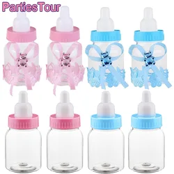 12pcs Feeder Style Candy Bottle for Baby Shower Favors Fillable Mini Bottle Candy Gift for Boy Girl Newborn Baptism Birthday