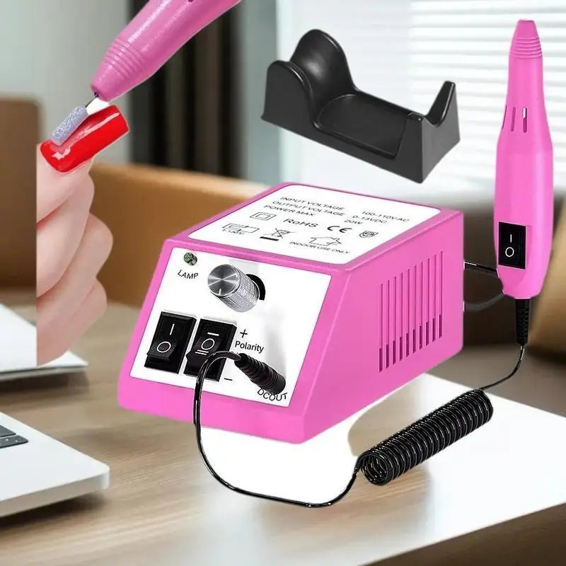 Máquina de broca de unhas portátil elétrica manicure kit cabeça polimento para gel polonês profissional ferramenta manicure equipamentos salão beleza