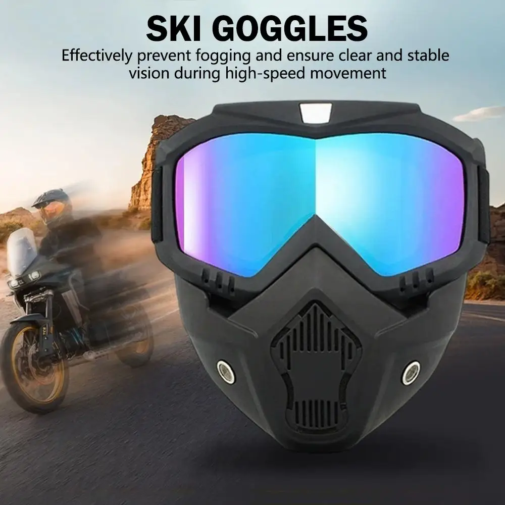 Sport de plein air coupe-vent masque lunettes HD moto lunettes Snowboard lunettes équitation Motocross été Protection UV lunettes de soleil