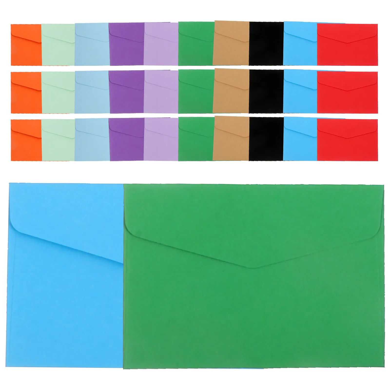 

60 шт. цветных пустых конвертов для небольших писем, для марок, украшений, денег, хранения наличности, для вечеринок, для хранения карт