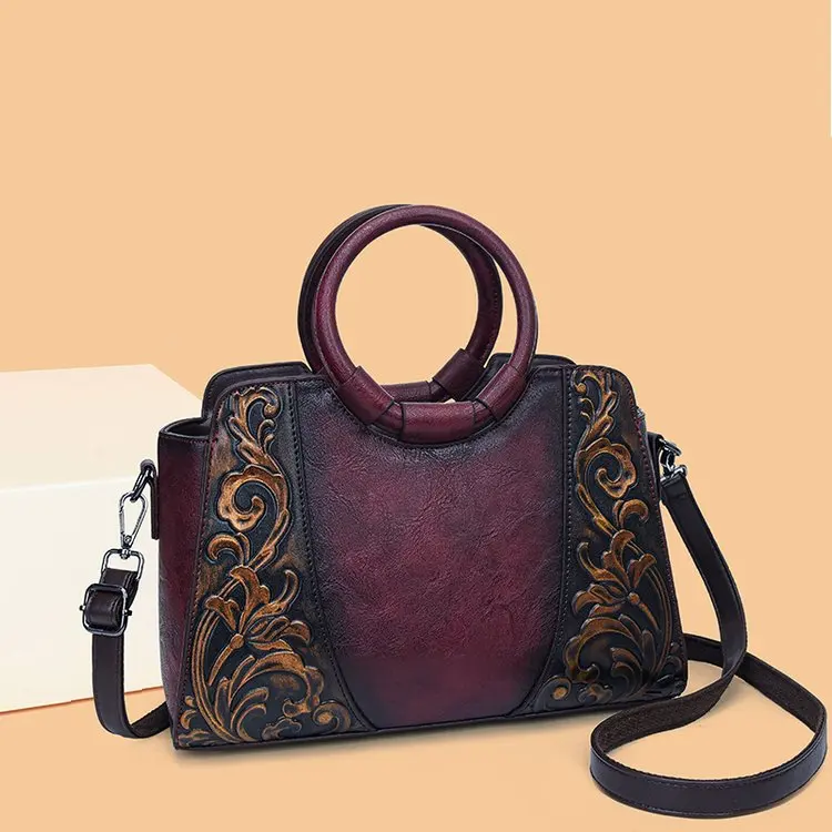 

Fashionable High End Women Handbag Premium Classic Elegant Design Vintage Leather Messenger Bag Durable Tote Bag for Ladies Work