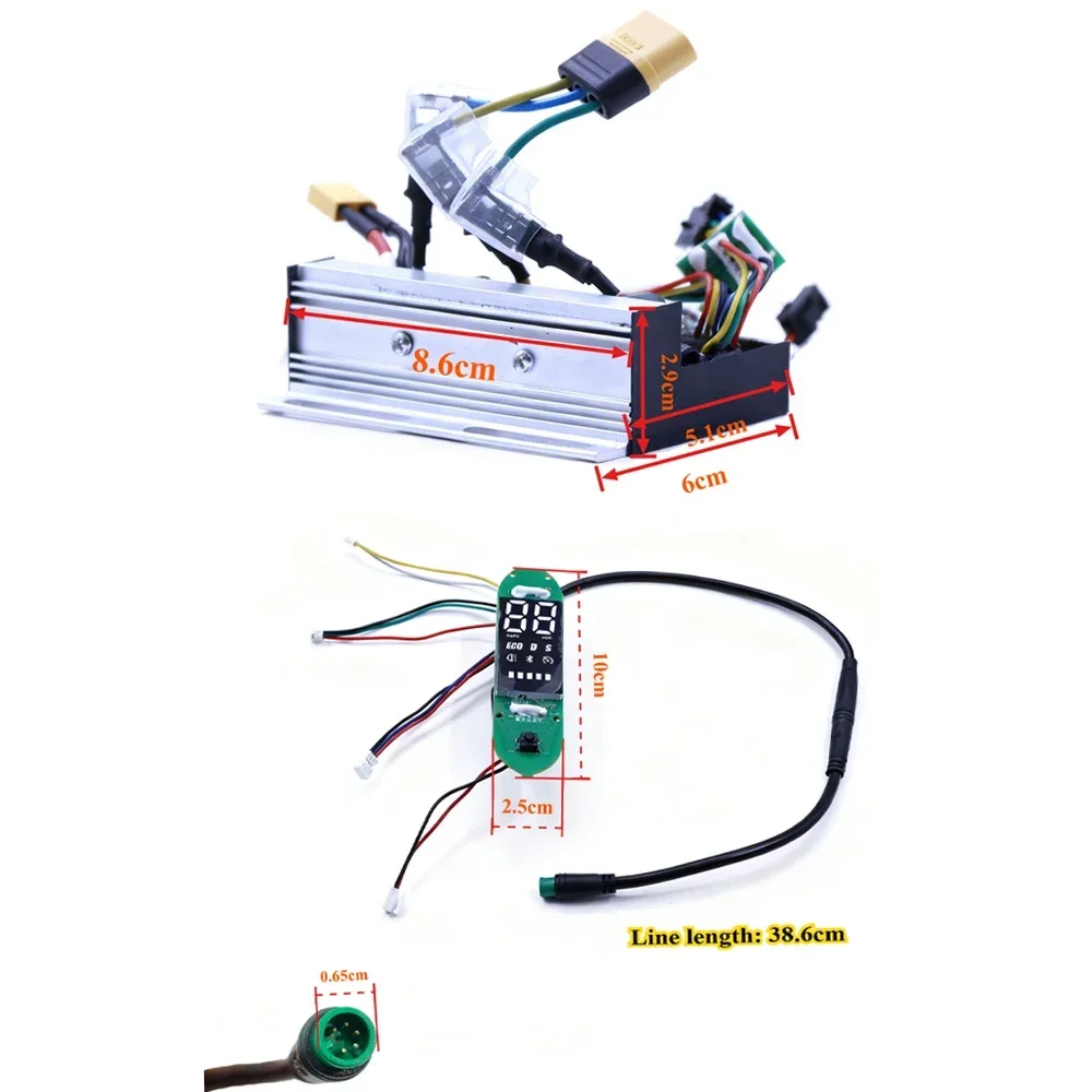 Upgraded 55km/h E-Scooter Controller Kit For Xiaomi 4 Ultra E-Scooter, Speed Unlock, Motor Self Learning Motherboard Replacement