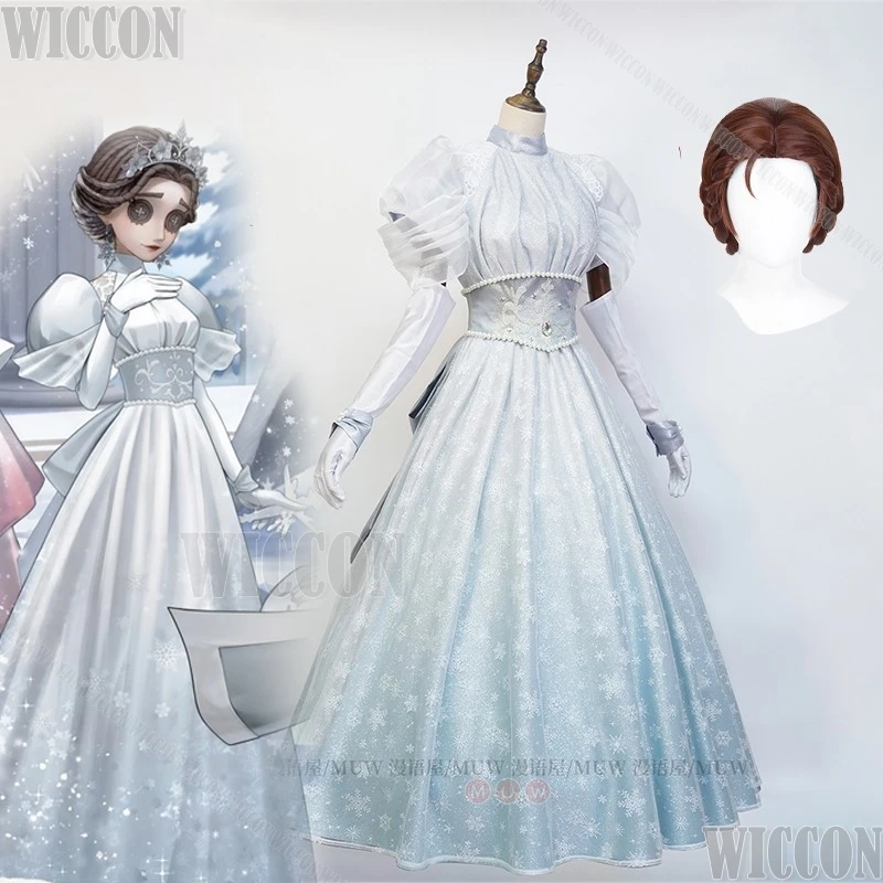 identity-v-5-ドクター・エミリー・ダイヤー-コスプレ衣装-ウィッグ-白いドレス-ファンシー-女性-ハロウィン-2026-ゲーム-エミリー・ダイヤー-ナヴィダード-カーニバル