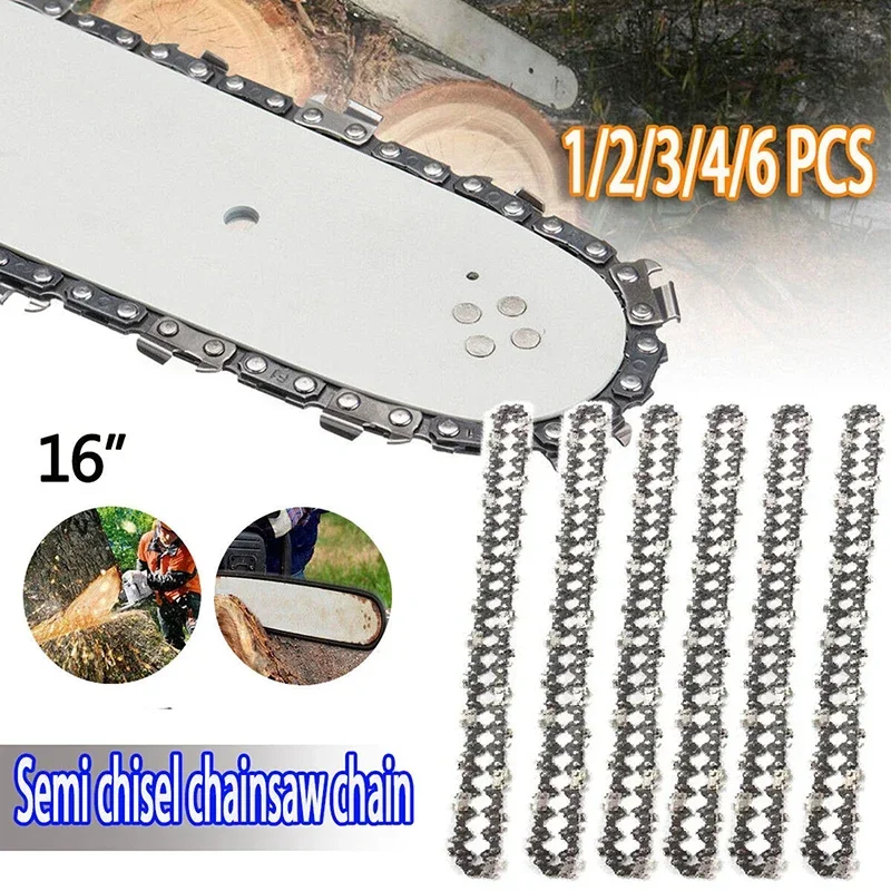 16 inch 56 Drive Link Mini Semi Chisel Chainsaw Chain Wood Cutting Parts 3/8