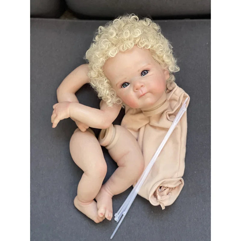 

18inch Unfinished Reborn Doll Kit Bettie Handmade 3D Skin Painted Visible Veins Collectible Doll Bebe Reborn Kit for Kids