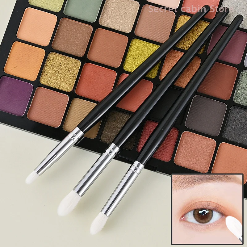 1 ชิ้นผมแพะเรียว Crease ผสมแปรงรายละเอียดอายแชโดว์เครื่องสําอางค์ Maquiagem Smudge Eye แปรงแต่งหน้า